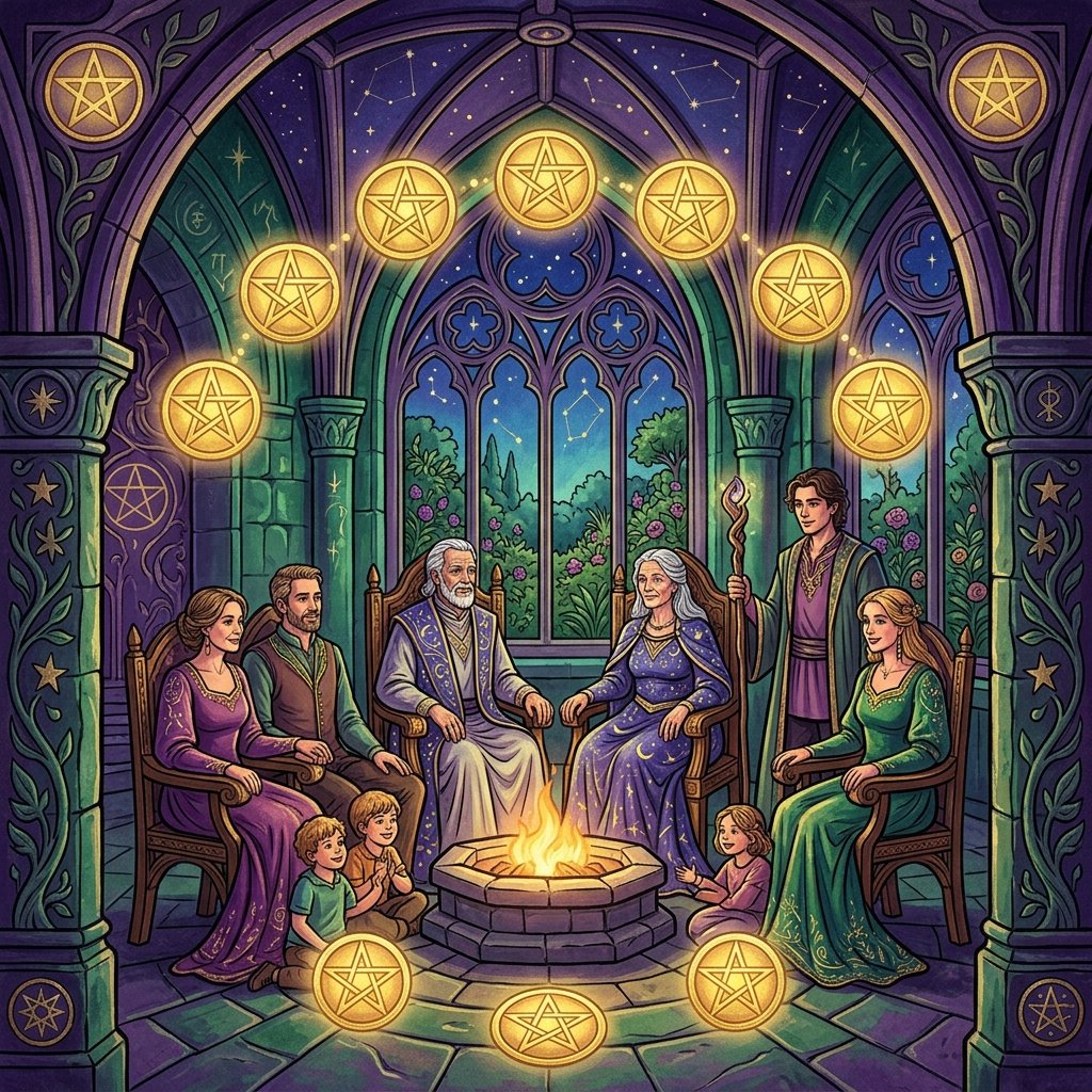 Diez de Oros significado en el tarot