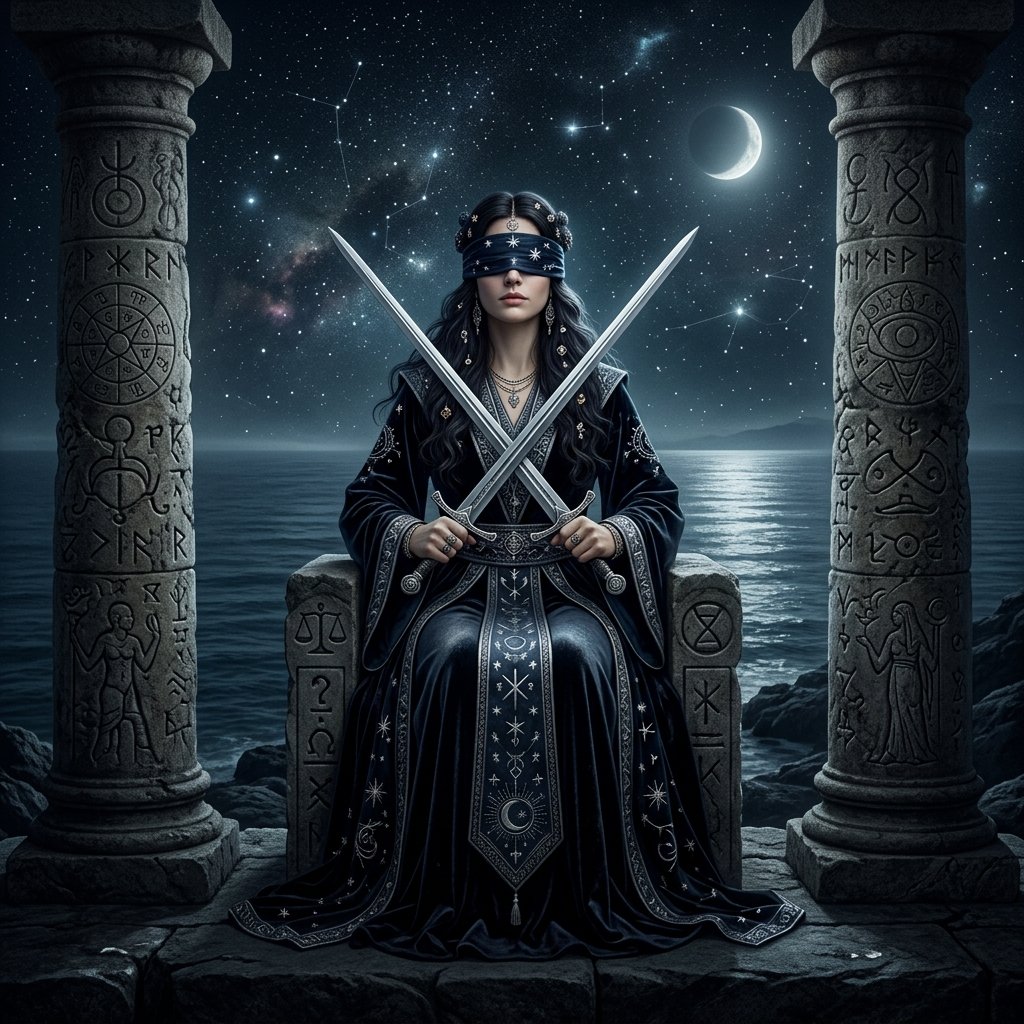 Dos de Espadas en el tarot: significado de la carta