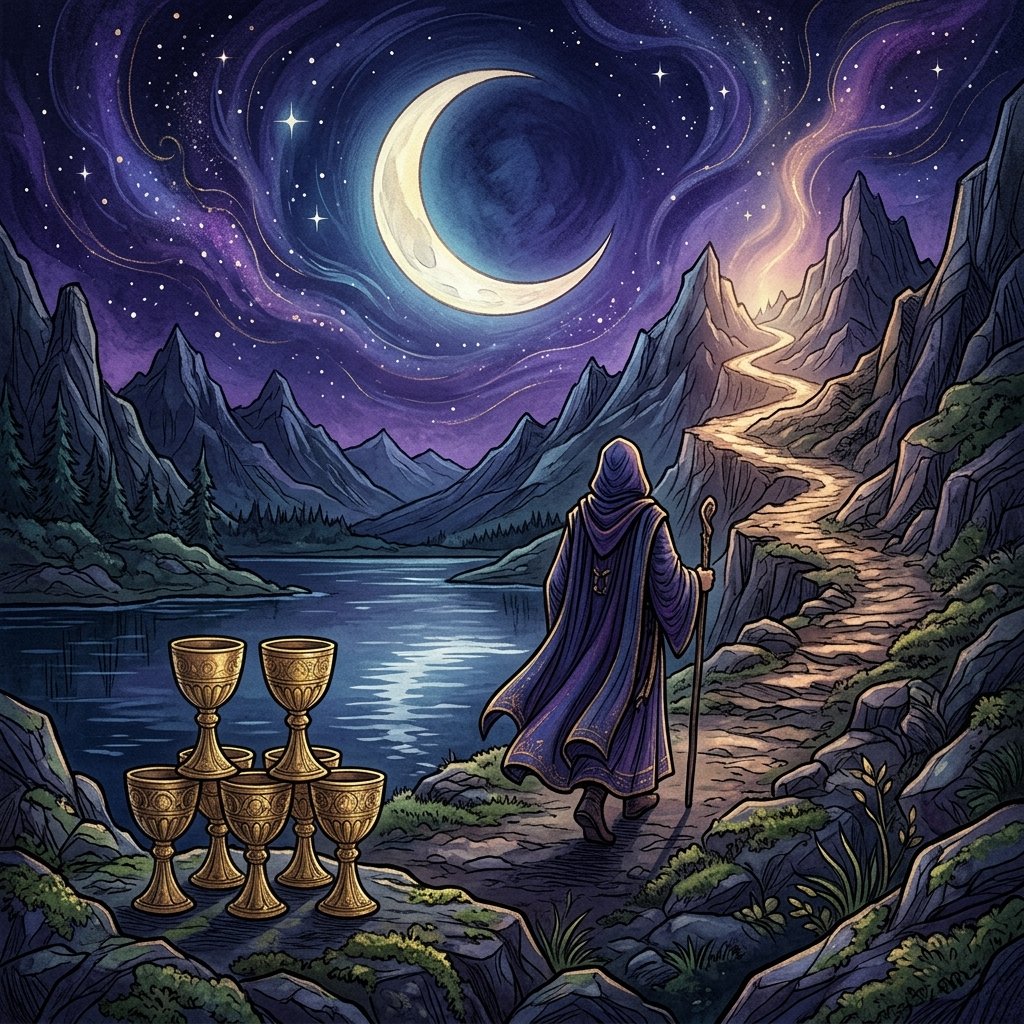 Ocho de Copas Tarot significado
