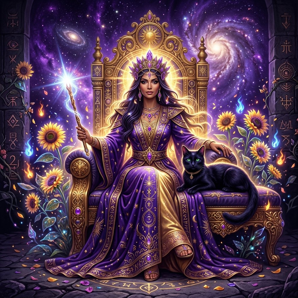 Reina de Bastos en el tarot: significado de la carta