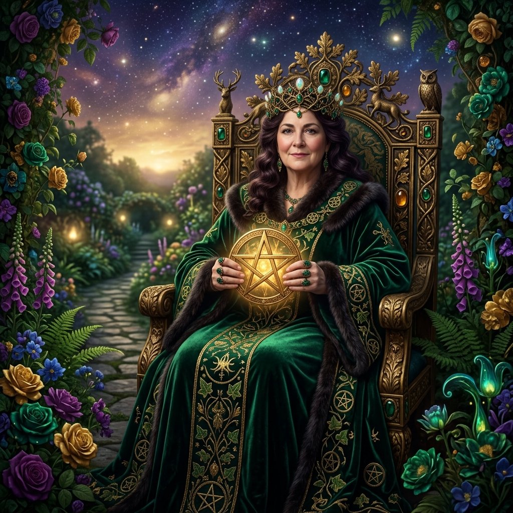 Reina de Oros en el Tarot: significado de la carta