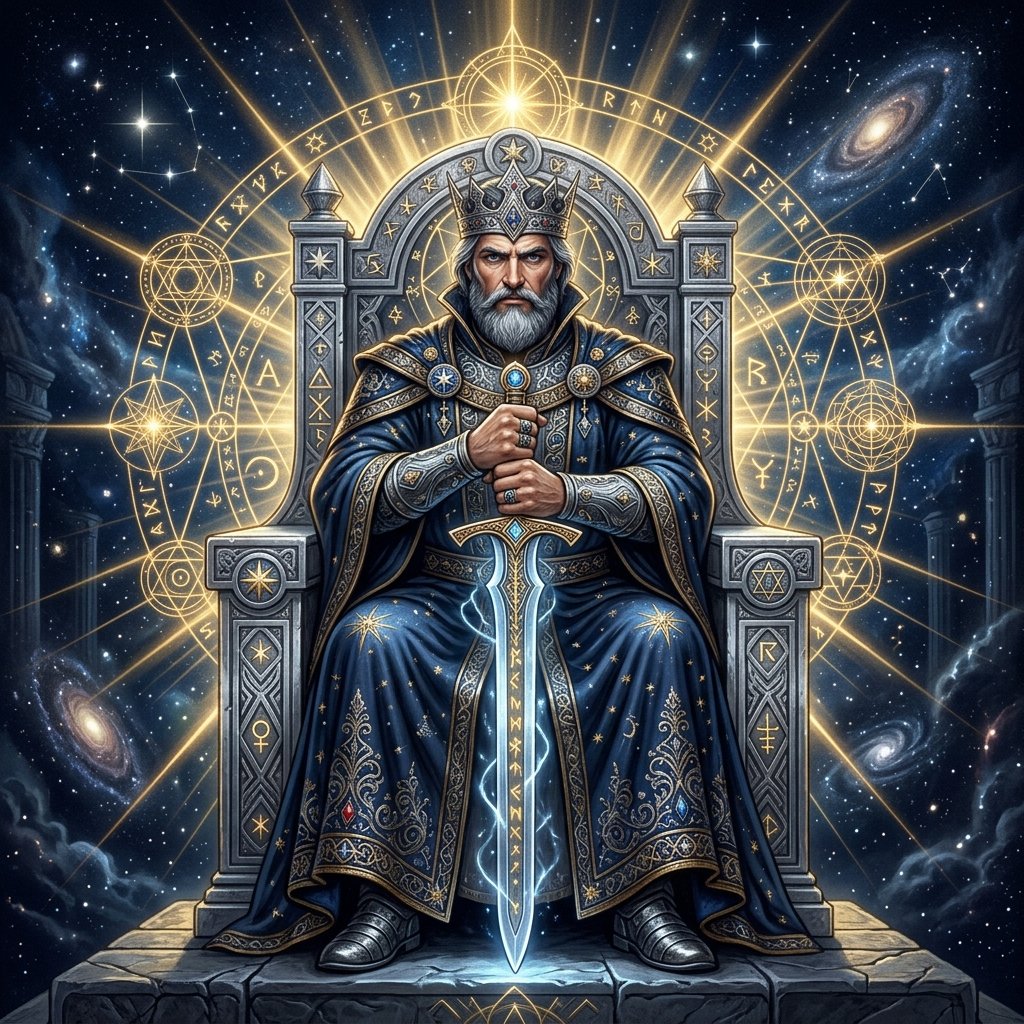 Rey de Espadas en el tarot: significado de la carta