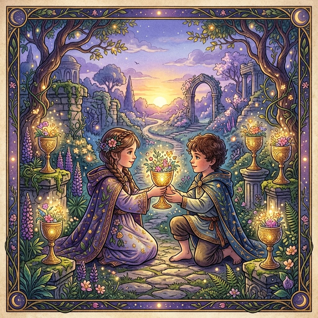 Seis de Copas Tarot significado
