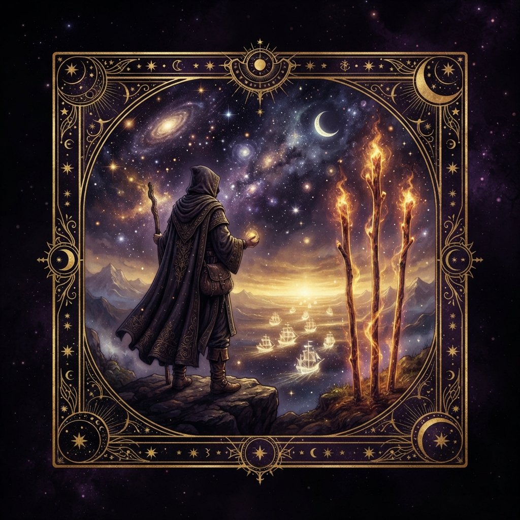 Tres de Bastos Tarot significado