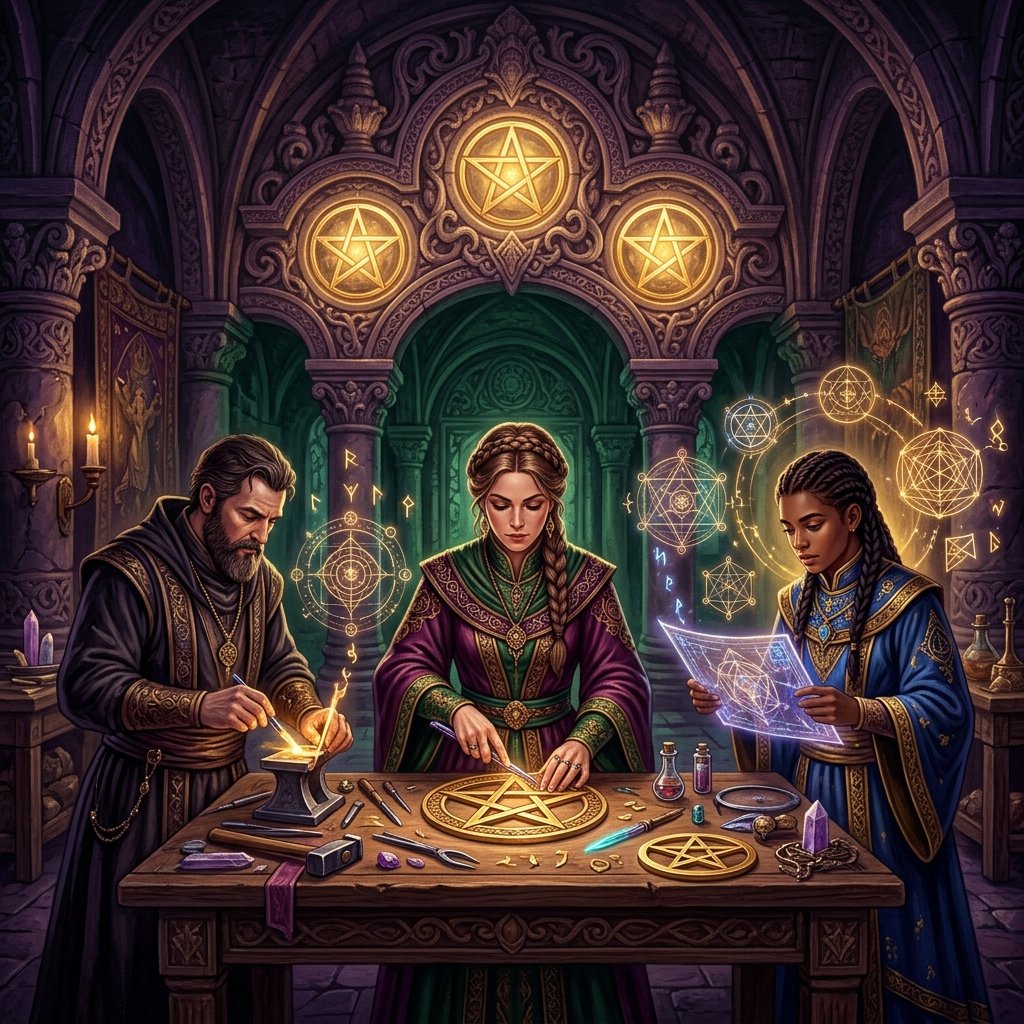 Tres de Oros significado en el tarot